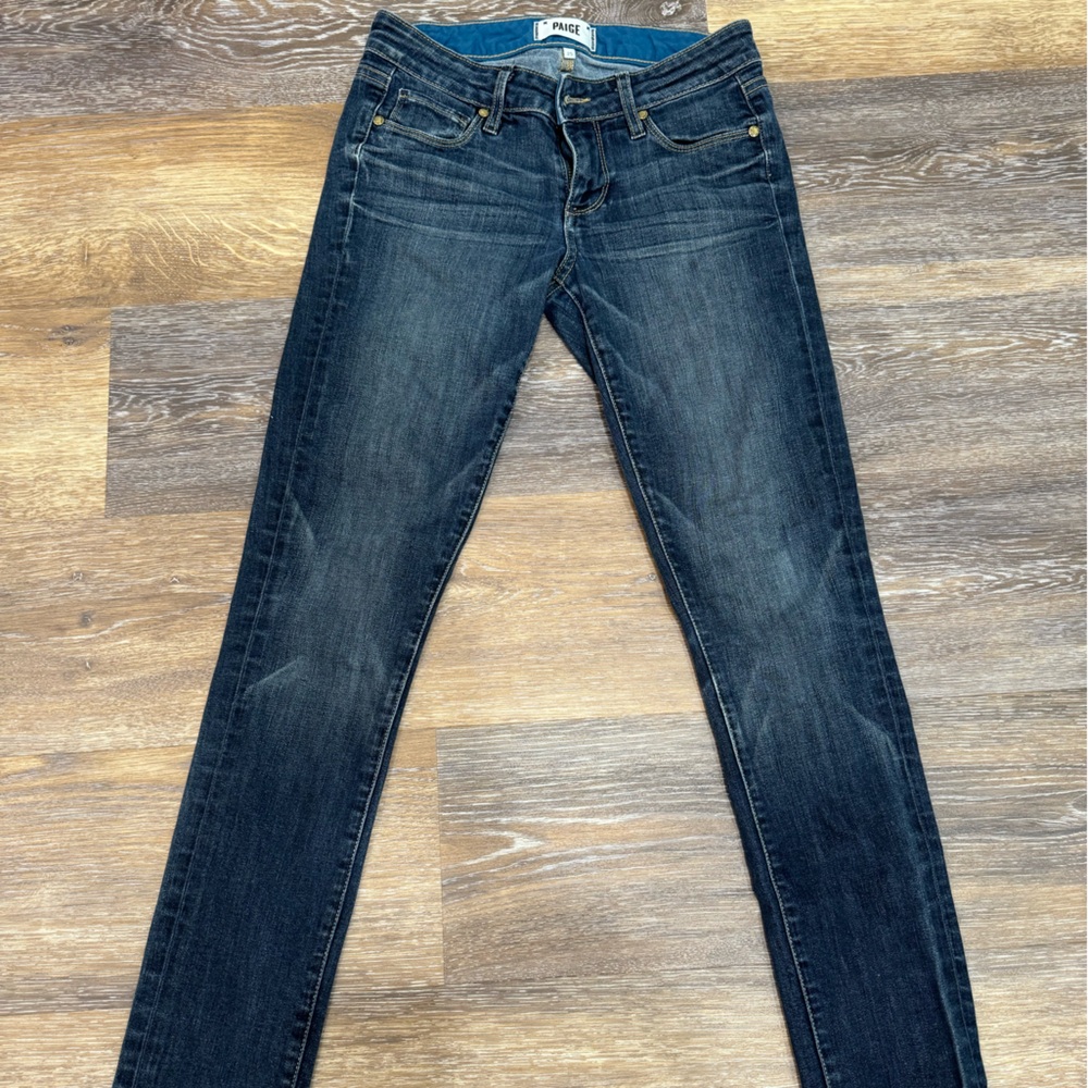 PAIGE Dark Blue Skinny Jeans